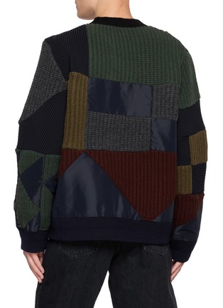 Back View - Click To Enlarge - SACAI - X A.P.C. Patchwork Knit Sweater