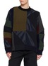 SACAI X A.P.C. Patchwork Knit Sweater
