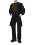 Figure View - Click To Enlarge - SACAI - X A.P.C. Patchwork Knit Sweater