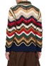 Back View - Click To Enlarge - SACAI - Chevron Crochet Knit Blouson Jacket