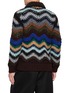 Back View - Click To Enlarge - SACAI - Chevron Crochet Knit Blouson Jacket
