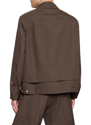 Back View - Click To Enlarge - SACAI - Layered Suiting Jacket