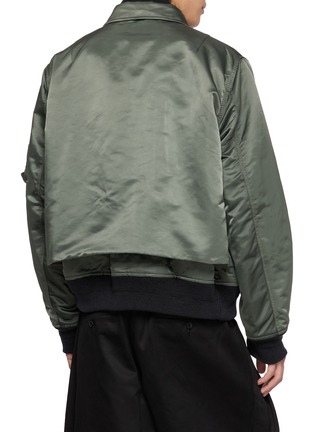 Back View - Click To Enlarge - SACAI - Cotton Nylon Twill Blouson