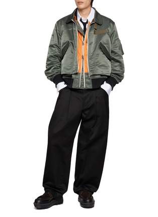 Figure View - Click To Enlarge - SACAI - Cotton Nylon Twill Blouson