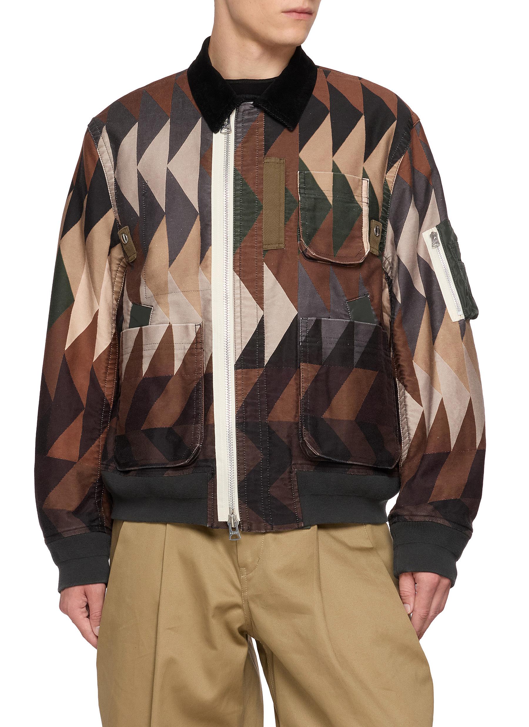 SACAI | X A.P.C. Quilts Print Cotton Blouson Jacket | Men | Lane