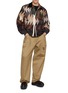 Figure View - Click To Enlarge - SACAI - X A.P.C. Quilts Print Cotton Blouson Jacket