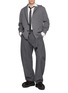 Figure View - Click To Enlarge - SACAI - Hooded Cotton Cashmere Knit Jacket