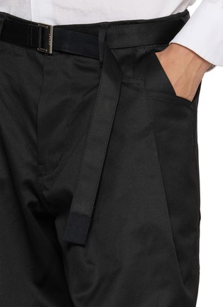  - SACAI - Belted Cotton Chino Pants