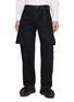 SACAI Layered Belted Denim Jeans
