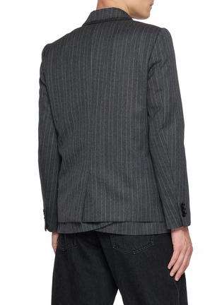 Back View - Click To Enlarge - SACAI - Layered Herringbone Suiting Jacket