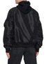 Back View - Click To Enlarge - SACAI - Hybrid Wool Flannel Knit Cardigan