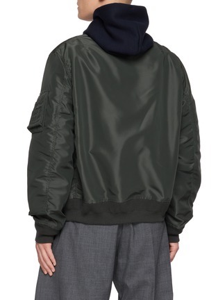 Back View - Click To Enlarge - SACAI - Grosgrain Panel Blouson