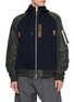 Main View - Click To Enlarge - SACAI - Grosgrain Panel Blouson