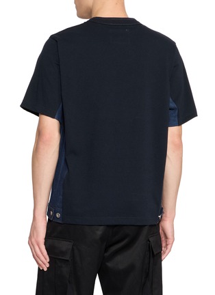 Back View - Click To Enlarge - SACAI - Hybrid Denim T-Shirt