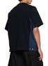 Back View - Click To Enlarge - SACAI - Denim Hybrid Cotton Jersey T-Shirt