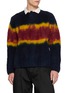 SACAI Long Sleeve Chusen Dyed Knit Polo Shirt