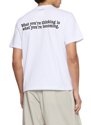 Back View - Click To Enlarge - SACAI - Crewneck Graphic T-shirt