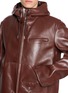  - SACAI - Hooded Leather Blouson Jacket