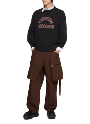 Figure View - Click To Enlarge - SACAI - Graphic Sweatshirt