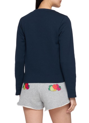 Back View - Click To Enlarge - HOMMEGIRLS - x Fruit Of The Loom Snap Terry Cardigan