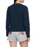 Back View - Click To Enlarge - HOMMEGIRLS - x Fruit Of The Loom Snap Terry Cardigan