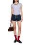 Figure View - Click To Enlarge - HOMMEGIRLS - x Fruit Of The Loom Ringer T-shirt