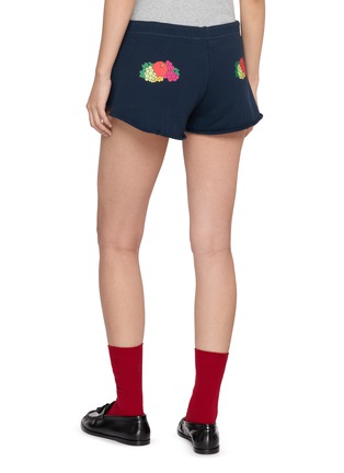 Back View - Click To Enlarge - HOMMEGIRLS - x Fruit Of The Loom Drawstring Double Logo Shorts