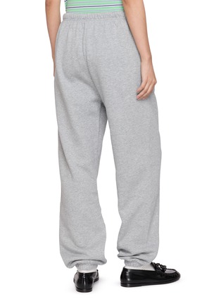 Back View - Click To Enlarge - HOMMEGIRLS - x Fruit Of The Loom Drawstring Double Logo Sweatpants