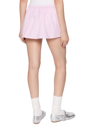 Back View - Click To Enlarge - HOMMEGIRLS - Elasticated Shirt Mini Skirt