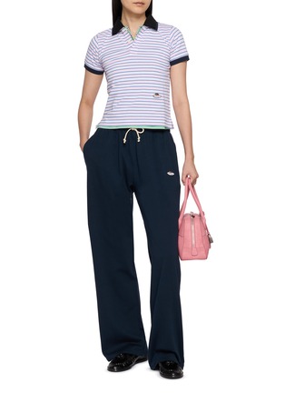 Figure View - Click To Enlarge - HOMMEGIRLS - x Fruit Of The Loom Striped Baby Polo Shirt