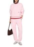 Figure View - Click To Enlarge - HOMMEGIRLS - x Fruit Of The Loom Embroidered Logo Cotton Crewneck Sweater