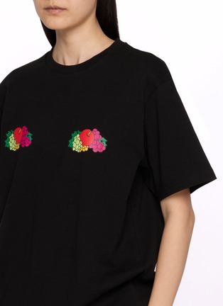  - HOMMEGIRLS - x Fruit Of The Loom Double Logo Cotton Crewneck T-shirt