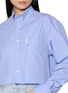  - HOMMEGIRLS - Cropped Oxford Shirt