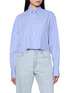 HOMMEGIRLS Cropped Oxford Shirt