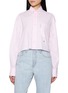 HOMMEGIRLS Cropped Oxford Shirt