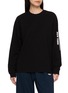 Main View - Click To Enlarge - HOMMEGIRLS - Retro Logo Long Sleeve Crewneck T-shirt