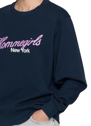  - HOMMEGIRLS - Neon Logo Crewneck Sweater