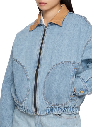  - HOMMEGIRLS - Light Wash Denim Bomber Jacket