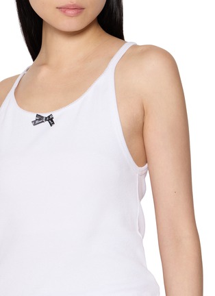  - HOMMEGIRLS - Bow Detail Ribbed Tank Top
