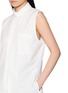  - BONBOM - Sleeveless Tie Neck Shirt