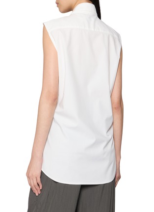Back View - Click To Enlarge - BONBOM - Sleeveless Tie Neck Shirt