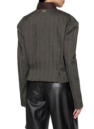 Back View - Click To Enlarge - BONBOM - Closed Notch Collar Single Breasted Blazer