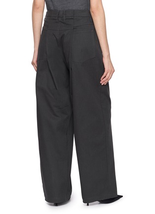 Back View - Click To Enlarge - BONBOM - Back Box Pleat Pants