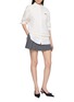 Figure View - Click To Enlarge - BONBOM - Asymmetrical Tuck Knit Sweater