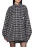 BONBOM Oversized Checked Shirt