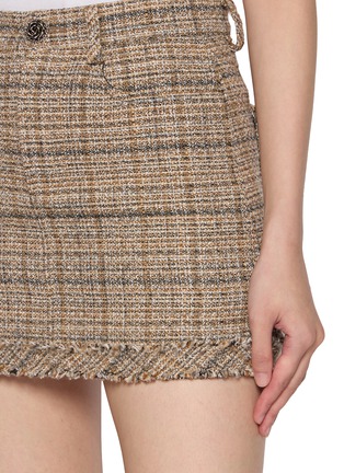  - BONBOM - Tweed Mini Skirt