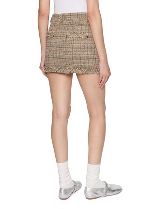 Back View - Click To Enlarge - BONBOM - Tweed Mini Skirt