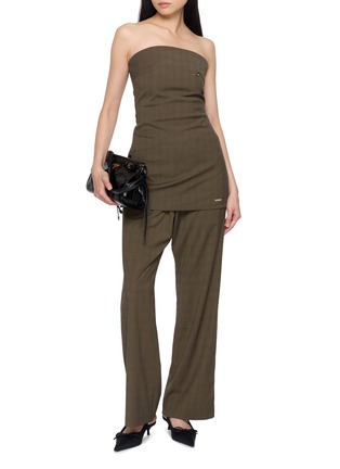 Figure View - Click To Enlarge - BONBOM - Checked Slacks