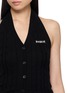  - BONBOM - Halter Neck Cable Knit Vest