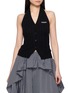 BONBOM Halter Neck Cable Knit Vest